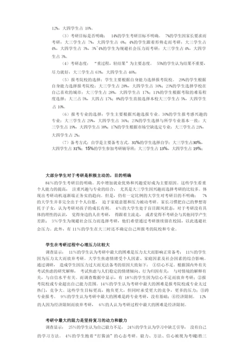 聚焦大学生考研目的和态度.docx