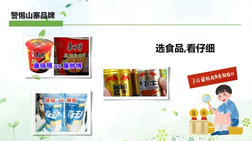 “消费与安全”315消费者权益日主题教育课件ppt模板