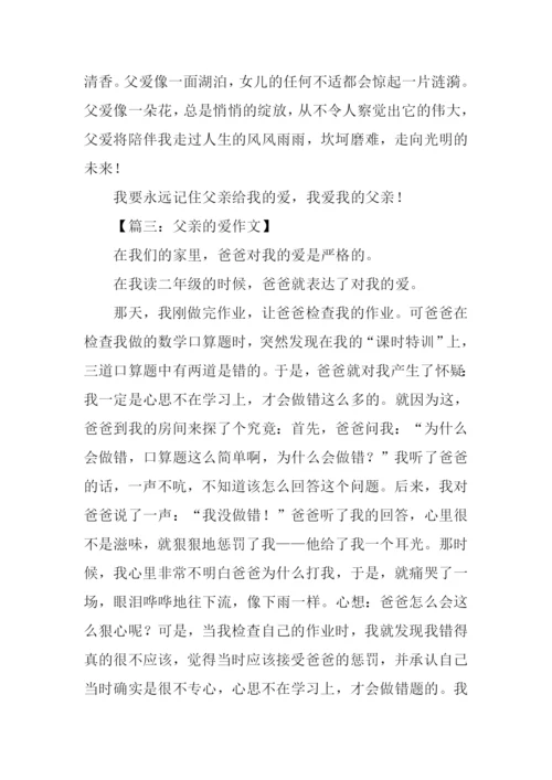 关于父亲的爱的作文.docx