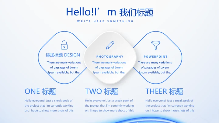蓝色简约医生自查自纠整改报告动态PPT模板
