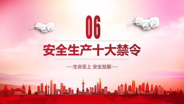 安全生产月PPT生命至上安全发展