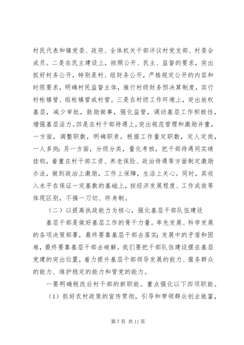 县党的基层组织建设工作会议上的讲话.docx