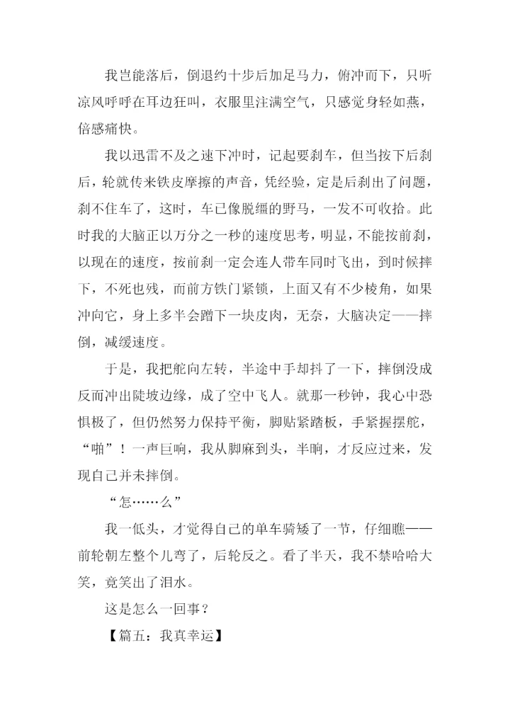 我真幸运作文600字.docx