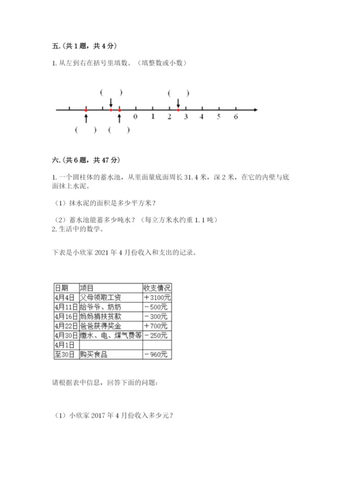 小学六年级数学毕业试题精品（名师系列）.docx