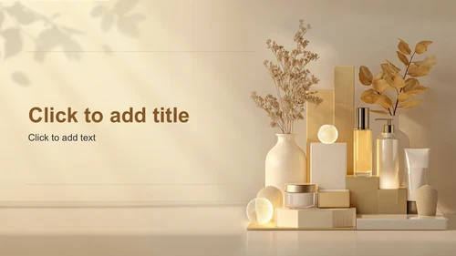 黄色商务风护肤产品介绍PPT主题