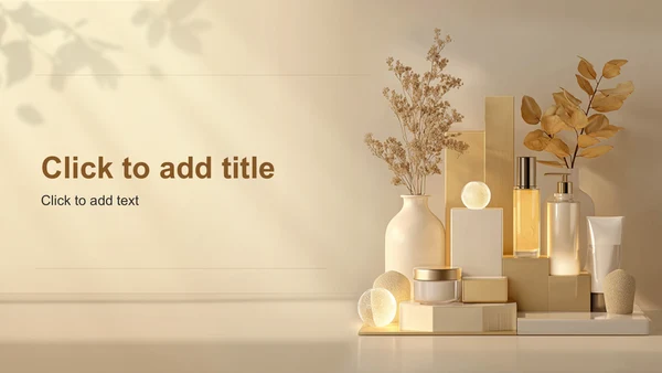 黄色商务风护肤产品介绍PPT主题