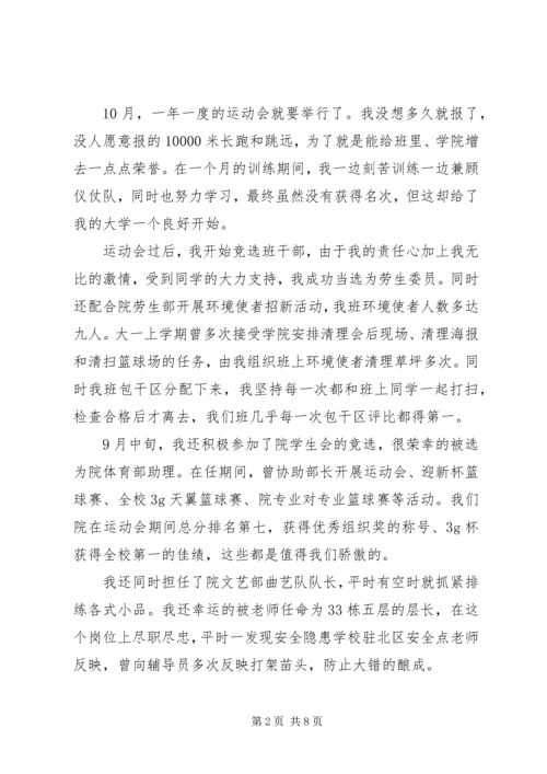 优秀工作积极分子申请书.docx