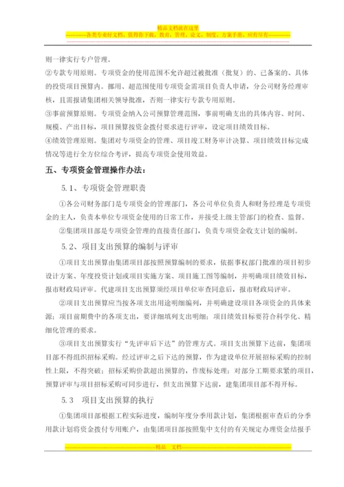 集团企业财政专项资金管理制度.docx