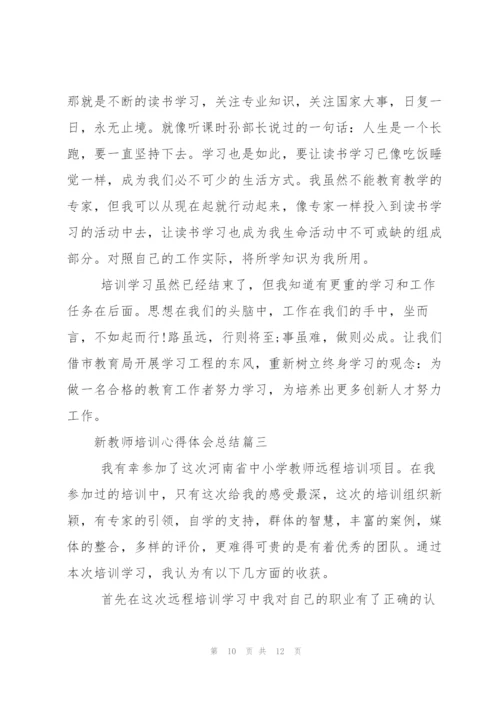 新教师培训心得体会总结.docx