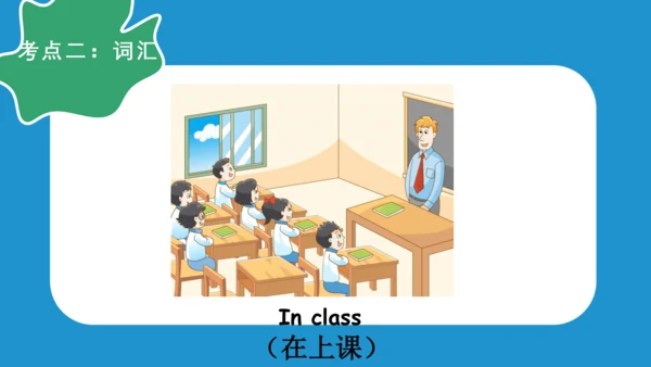 Unit 1 In class(复习课件)-2023-2024学年三年级英语下学期期中核心考点集训