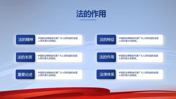 蓝色大气法律工作述职报告动态PPT