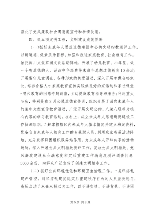 党的宣传思想及文明城市建设自查总结.docx