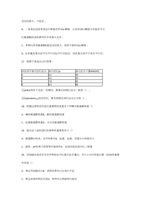 2023年级生化题库.docx