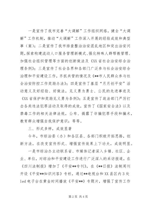 全市综治和平安建设宣传月活动总结.docx