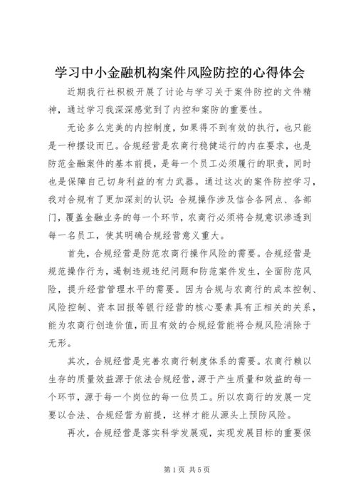 学习中小金融机构案件风险防控的心得体会_1 (3).docx