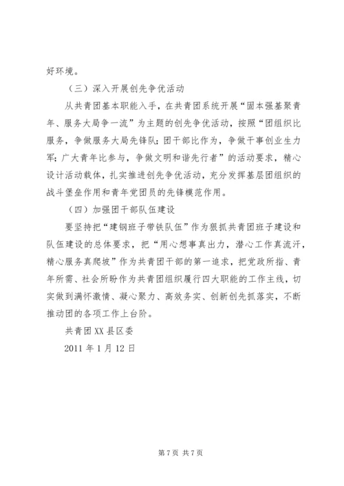 共青团县委工作要点 (4).docx