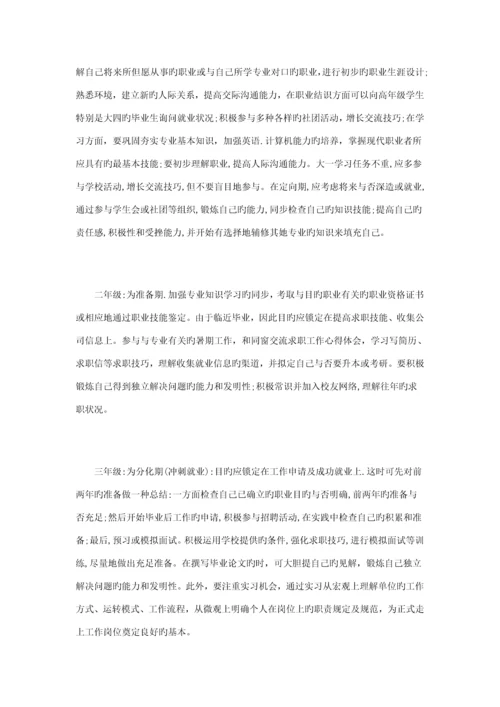 大学生涯综合计划书范文篇.docx