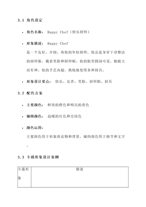 品牌企业卡通形象设计方案