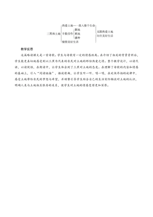 21《三黑和土地》（教案设计）