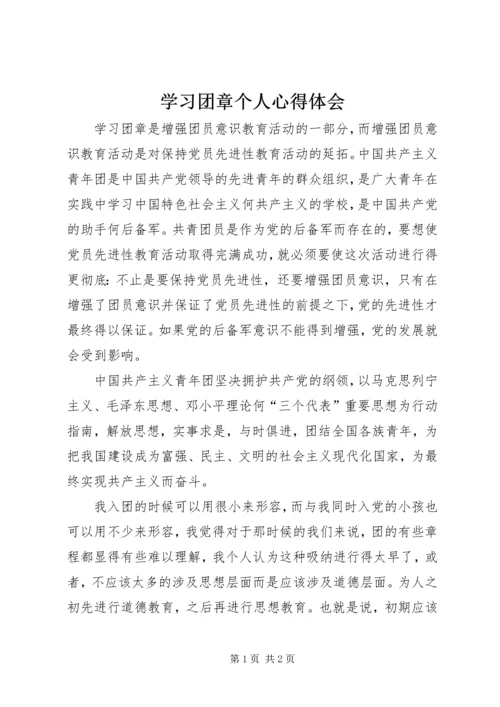 学习团章个人心得体会.docx