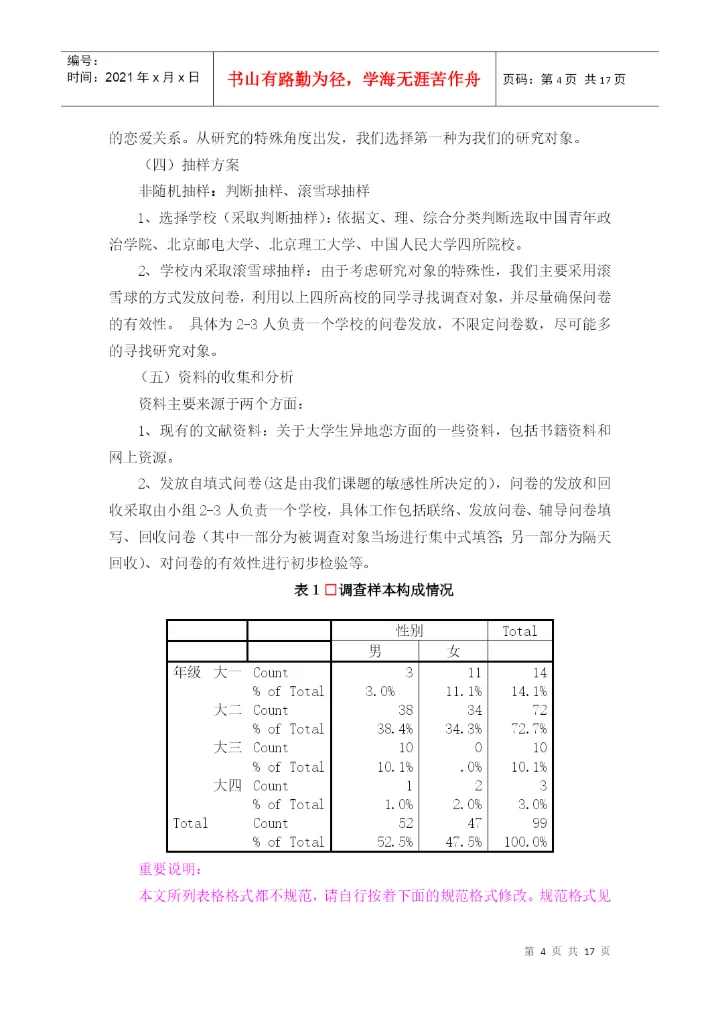 社会调研结业论文内容结构格式样本.docx