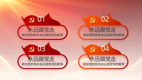 党支部党员大会年终工作总结动态PPT