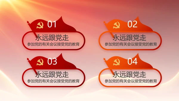 党支部党员大会年终工作总结动态PPT