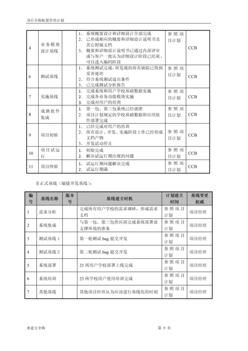 项目-配置管理计划.docx