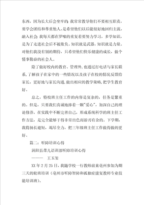 听障教师工作总结