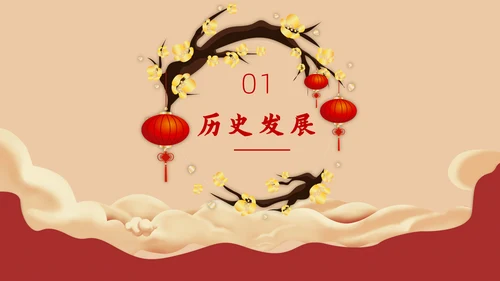 春节习俗传统习俗ppt模板