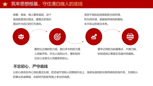 守住廉洁自律底线永葆清正廉洁本色PPT模板