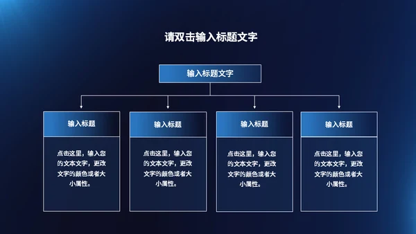 年度总结大会蓝色简约风通用PPT模板