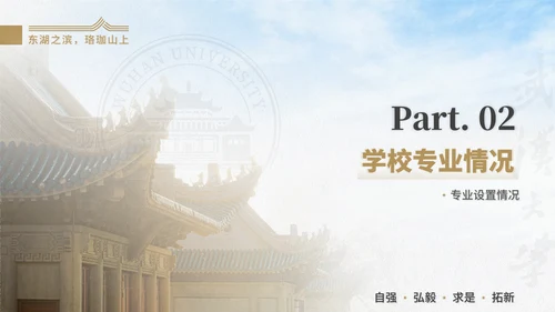 武汉大学通用汇报PPT模版