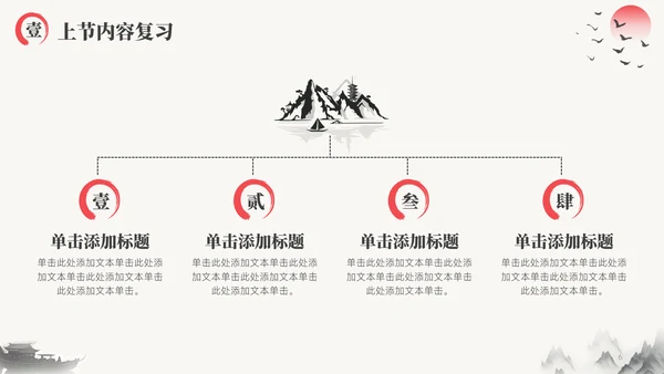 水墨中国风教育教学通用PPT模板