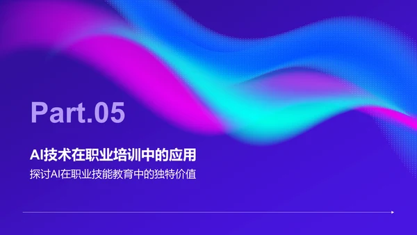 紫色科技风教育培训AI技术PPT模板