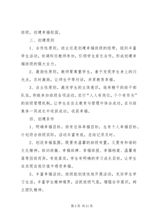 羊楼小学“幸福班级”建设评比方案.docx