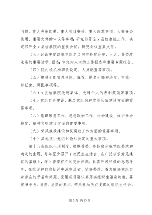 政府党组工作规则.docx