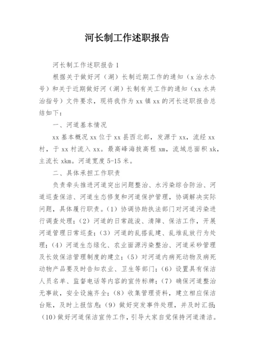 河长制工作述职报告_2.docx