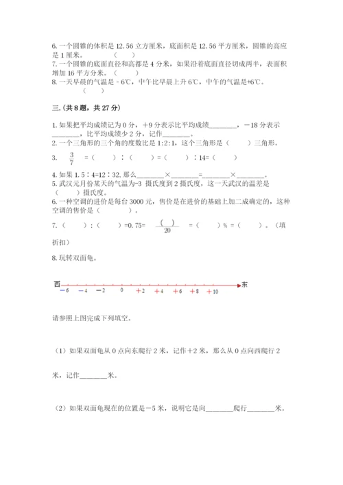 人教版六年级数学下学期期末测试题【典优】.docx