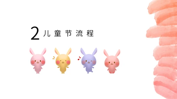 Children's Day六一儿童节小白兔通用PPT模板