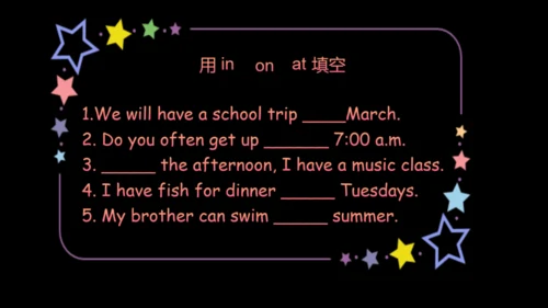 Unit 3 My school calendar Part C Start to read&sto