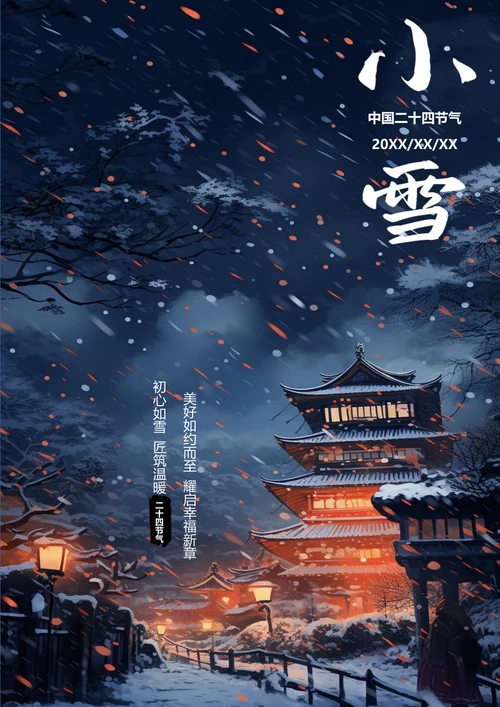 美好如约而至小雪海报