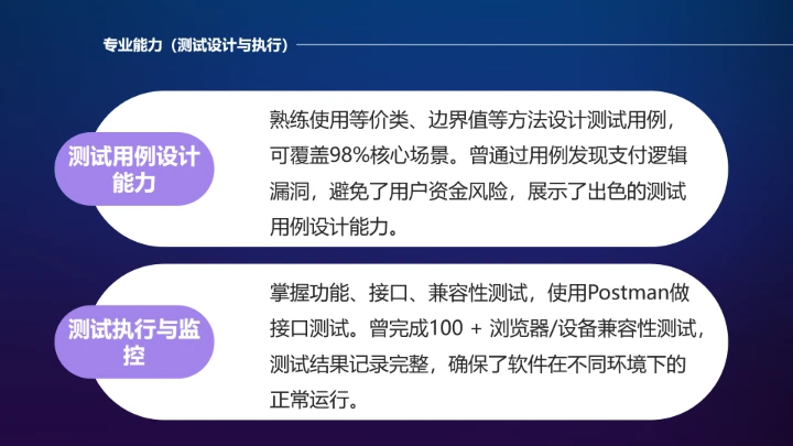 蓝色软件工程专业大学生求职个人能力综合展示职业生涯规划PPT模版