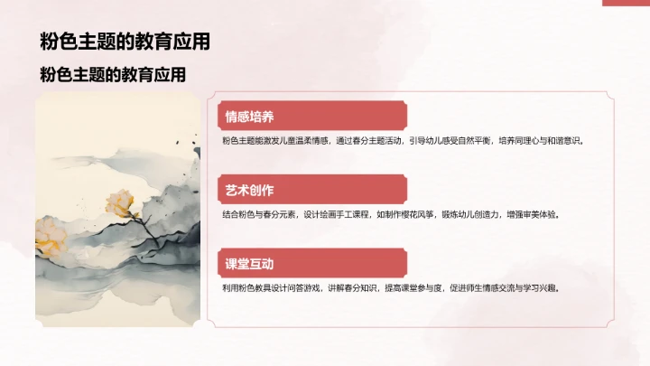 二十四节气春分PPT模板