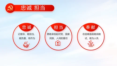 红色党建党支部党员主题党日微党课PPT
