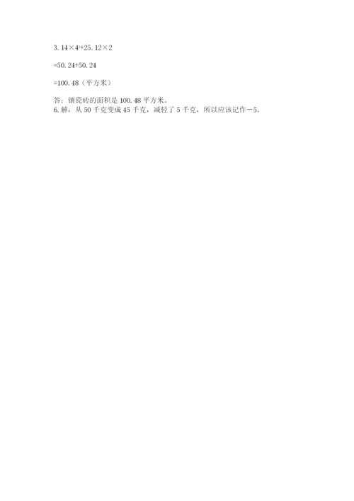 人教版六年级下册数学期末测试卷（典优）word版.docx