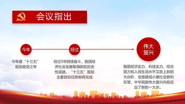 红色大气乡镇党建述职报告动态PPT