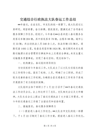 交通综合行政执法大队春运工作总结.docx