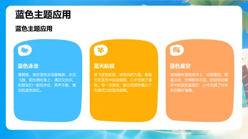 我的暑假生活精彩瞬间分享PPT