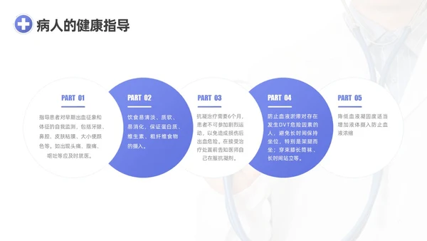 蓝紫渐变商务实拍风肺栓塞护理查房医疗培训PPT模板
